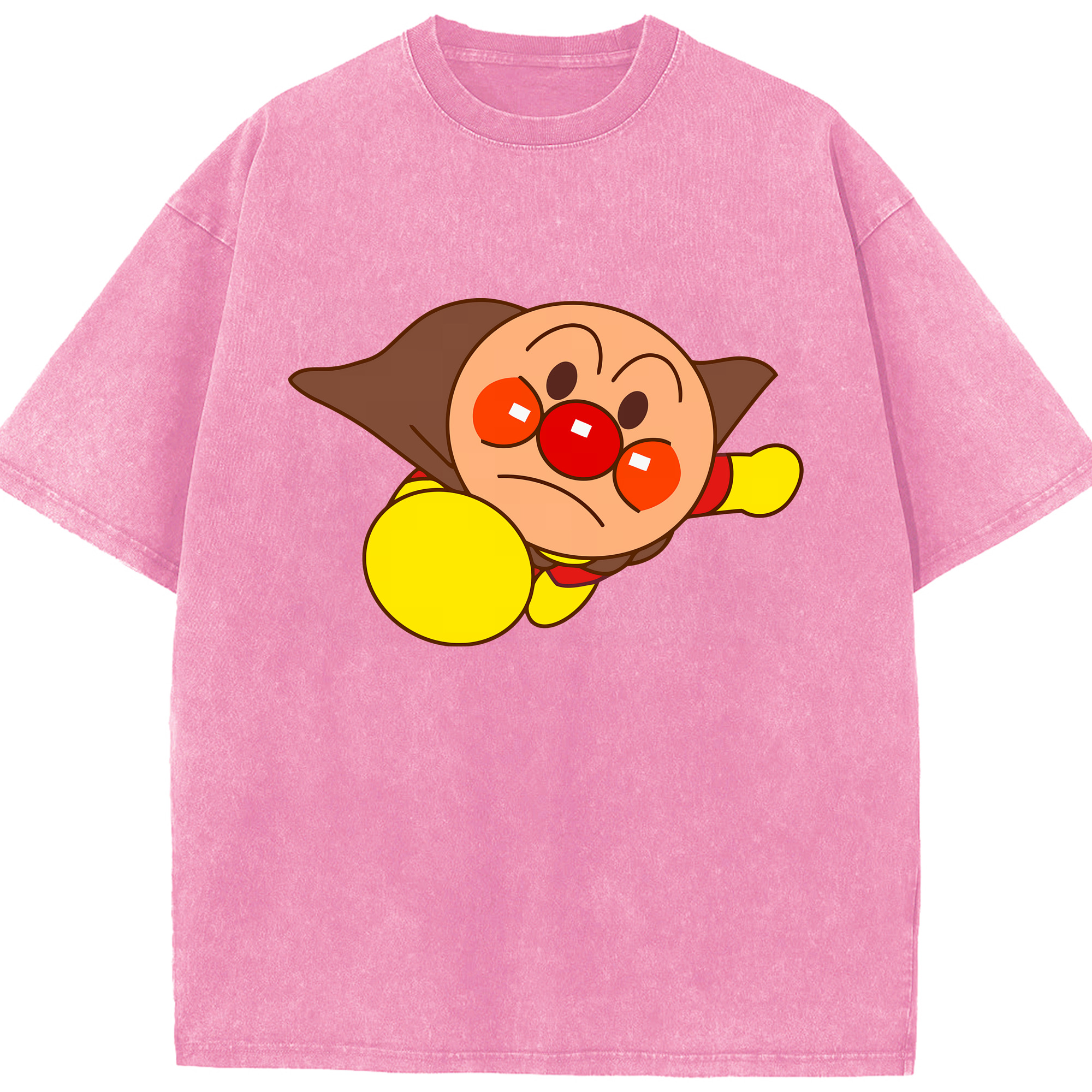 （画像用） アンパンマン Anpanman 綿100% ヴィンテージ風 半袖Tシャツ（フロントプリント）